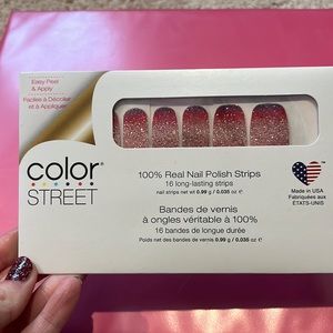 Brand new, sealed Color Street nail polish strips in Nuclear Fuschian
